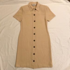 St John cream knit shirt dress size 8